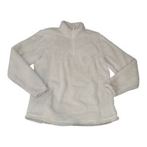 BCG Women's White Fleece / Sherpa Sweater